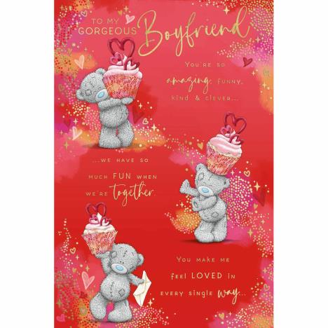 Gorgeous Boyfriend Verse Me to You Bear Valentine's Day Card £3.59